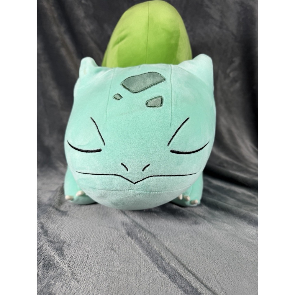 Pokemon Bulbasaur Sleeping Plush Jazwares Official Stuffed Animal Tush Tag 18"